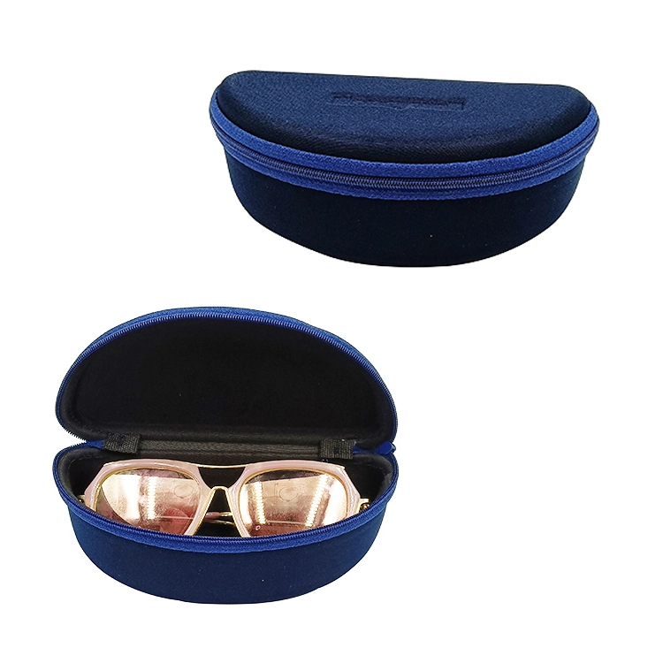 Wholesale Custom Logo Glasses Zipper Big Box Cosmetic Contact Lens Case