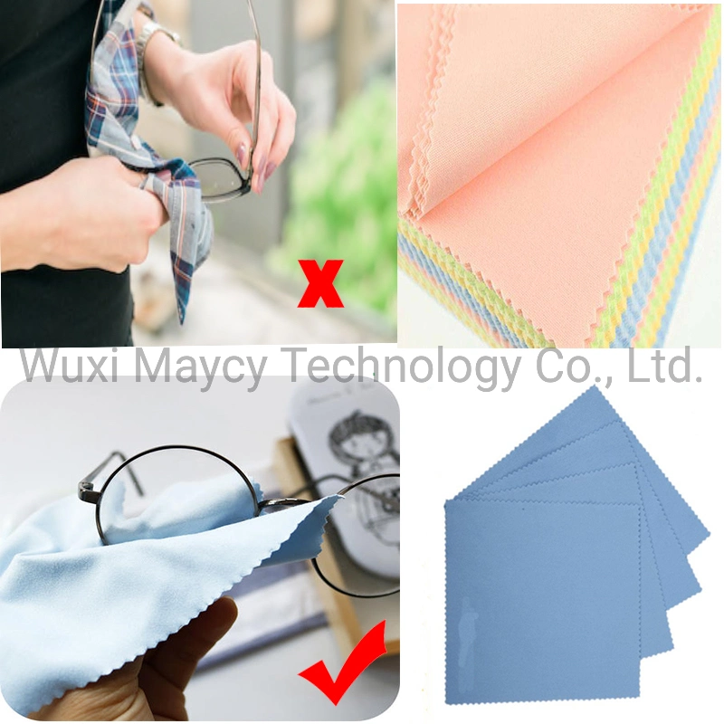 Microfiber Eyewear Glasses Cleaning Cloth and Pouches