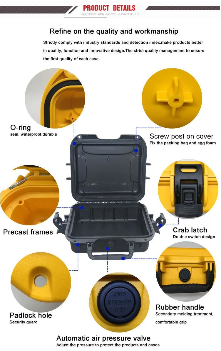 Small PP Plastic Tool Case with Pick and Pluck Foam
