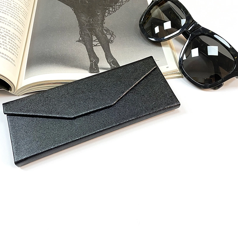 Custom Logo Sunglass Case Folding Triangle Glasses Case Eye Wear Packaging Box