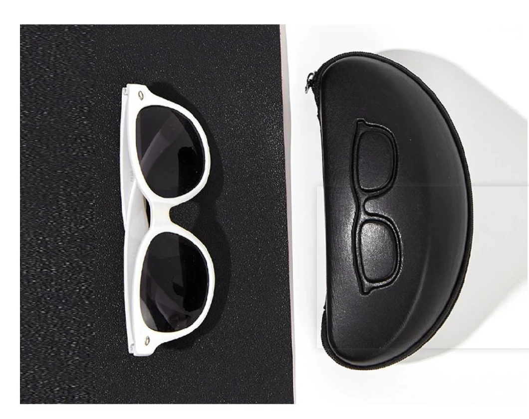 Custom PE Eyeglasses Glasses Sunglasses Case with Back Side and Zipper