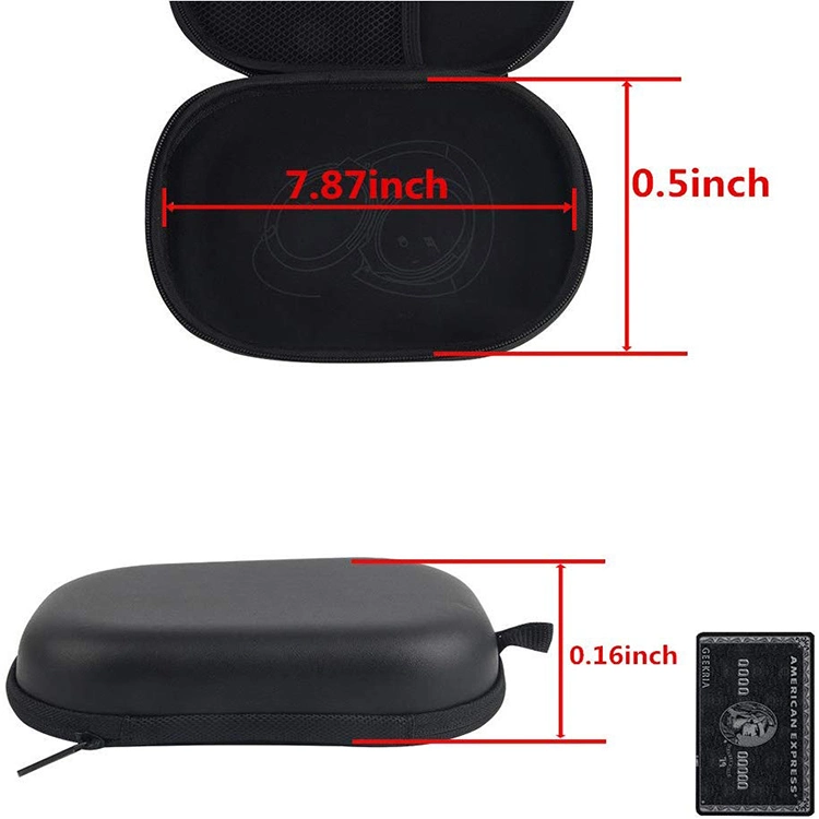 Custom Black Hard Shell Headphone Phone Bluetooth USB Cable Portable Storage EVA Hard Case