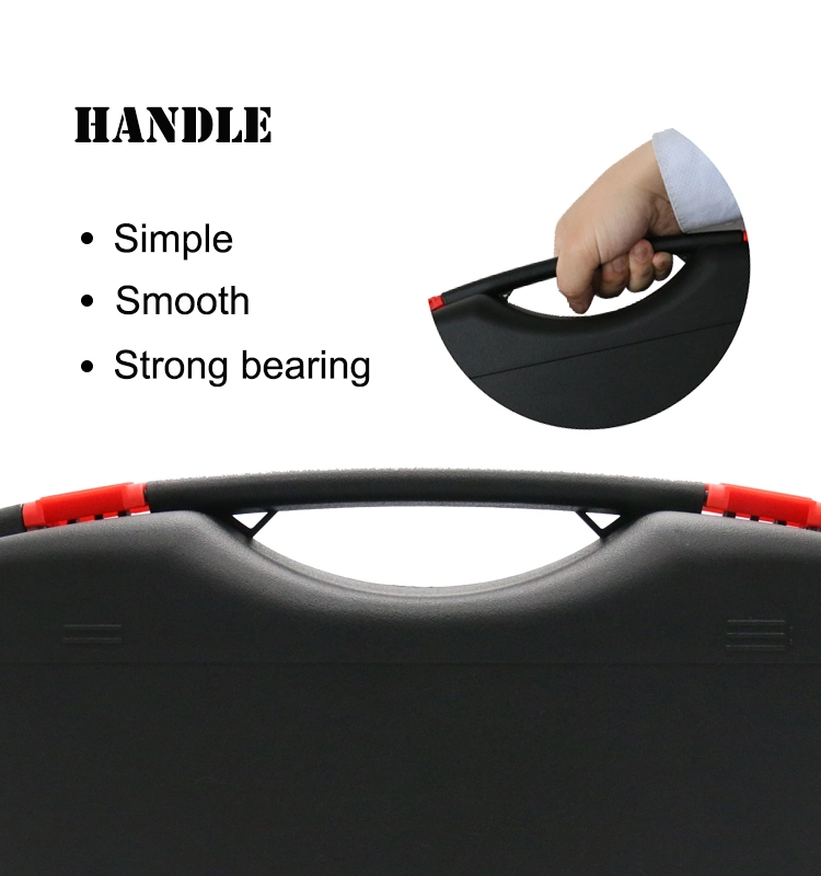 China Manufacturer Simple Plastic Carry Tool Case with Foam