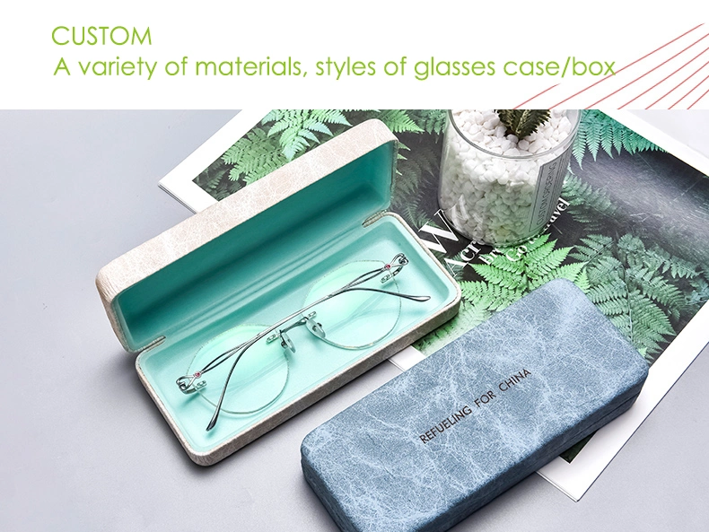 Custom Fashion Style Zipper Sunglasses Glasses Eyeglass Case